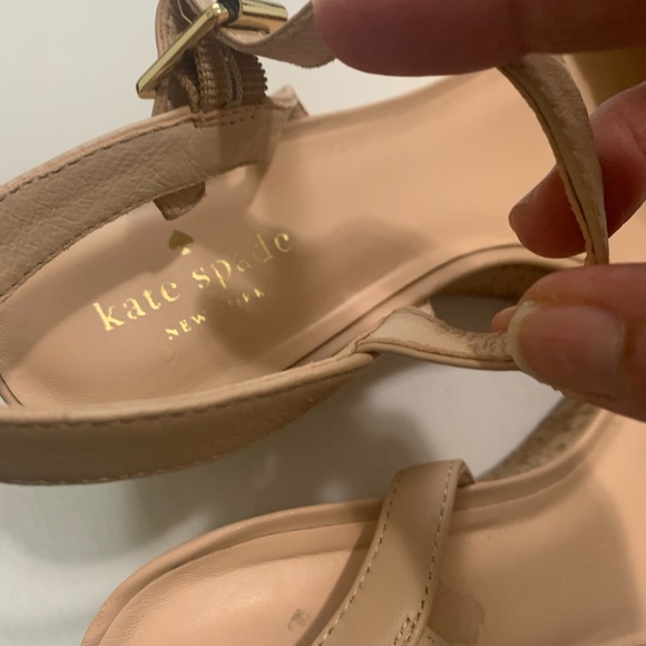 Kate Spade ♠️ nude wedges Size 10 - Picture 2 of 7